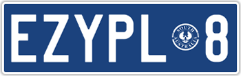 Personalised plate example