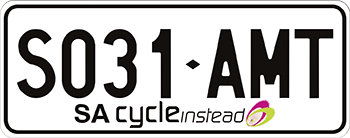bike rack number plates